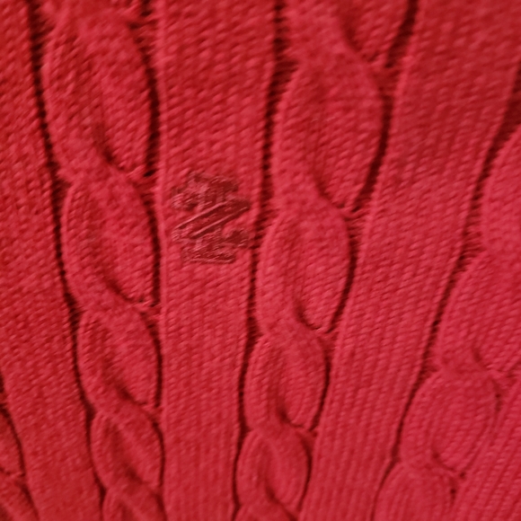 Izod Cable Knit zip sweater - Picture 4 of 7